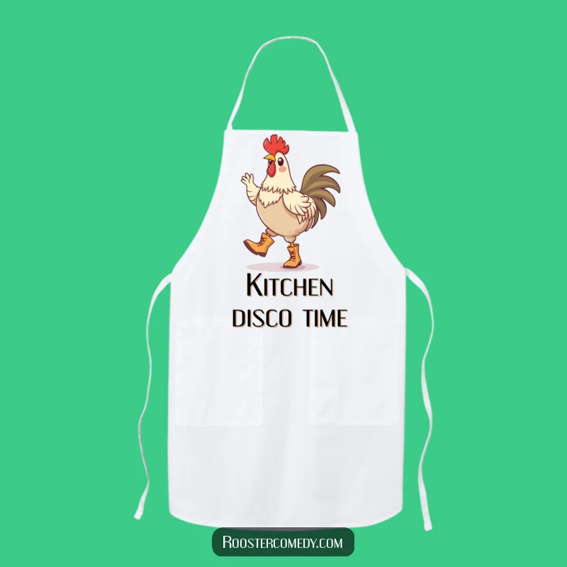 Funny Rooster Jig Apron: Cook with Dancing Fun