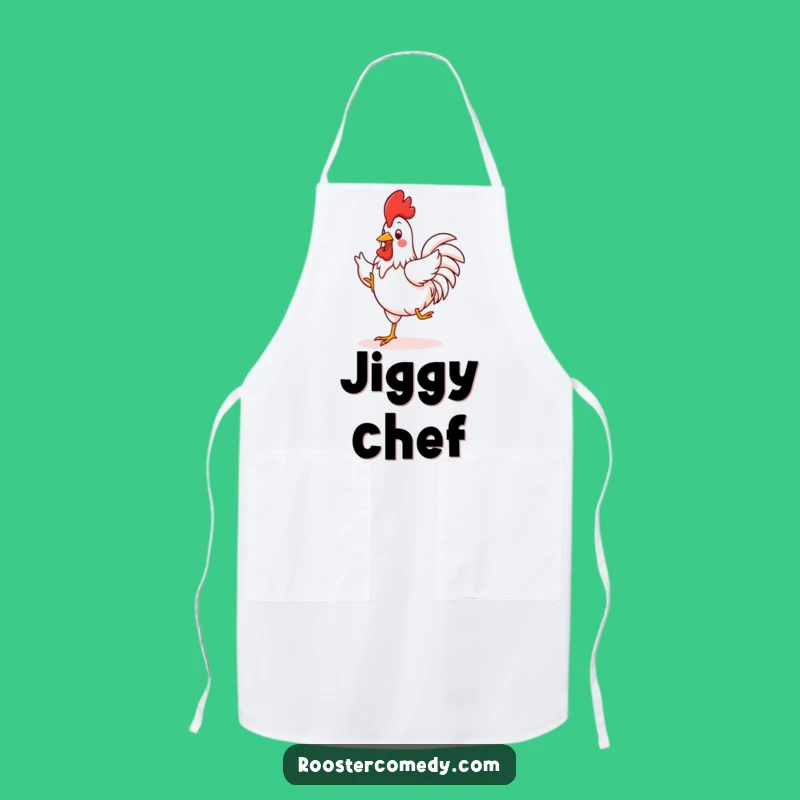 Funny Kawaii Rooster Jig Apron: Cook Up Some Fun! - Perfect Funny Gift