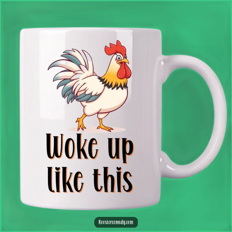 Funny Rooster Comb Mug: Big Hairstyle Humor Gift
