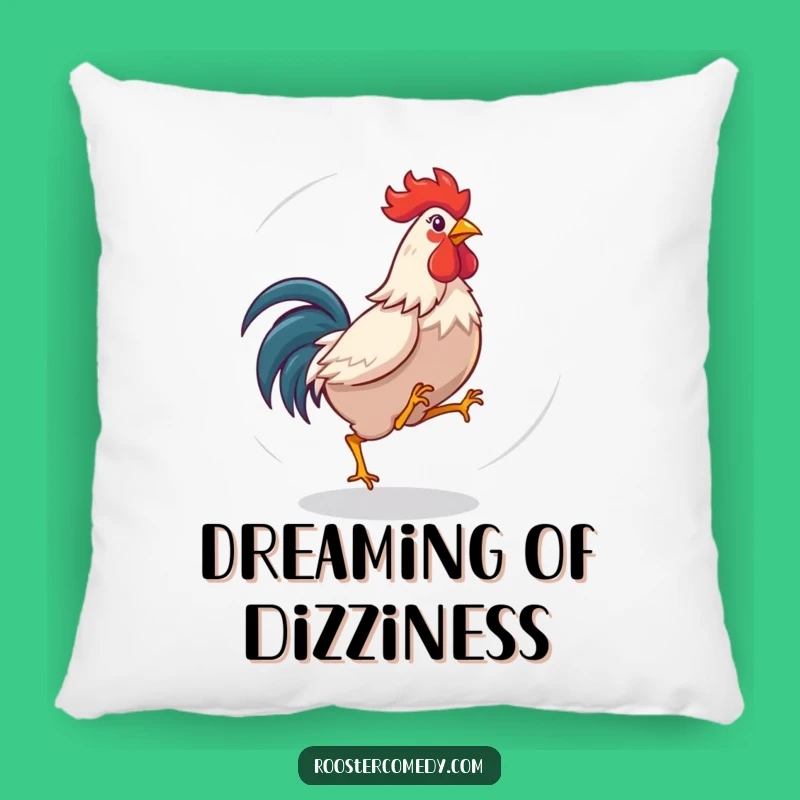 Funny Dizzy Rooster Pillow - Cozy Comfort for Playful Nests!
