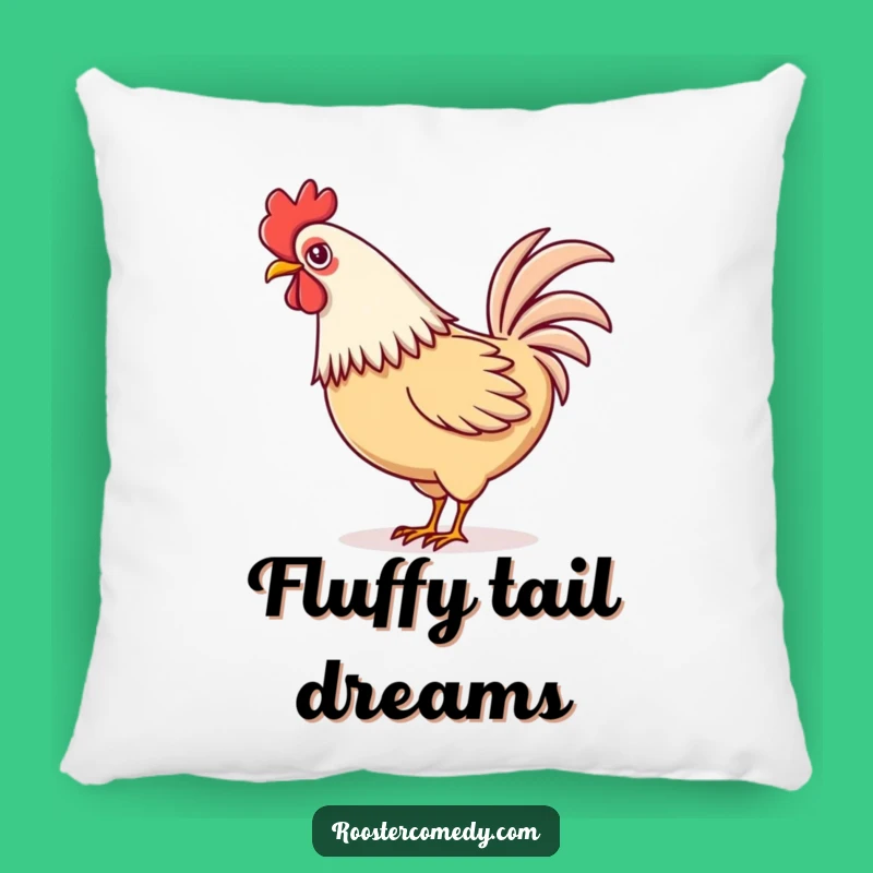 Funny Kawaii Rooster Tail Wag Pillow: Cozy Comfort with Playful Charm