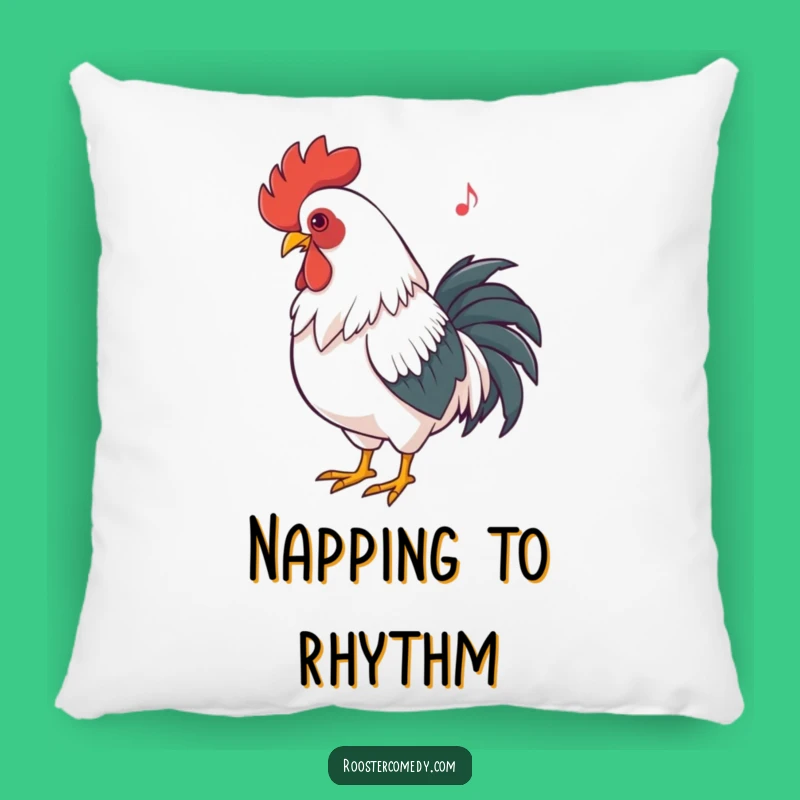 Funny Rooster Dancing Pillow: Cozy Up with a Beat!
