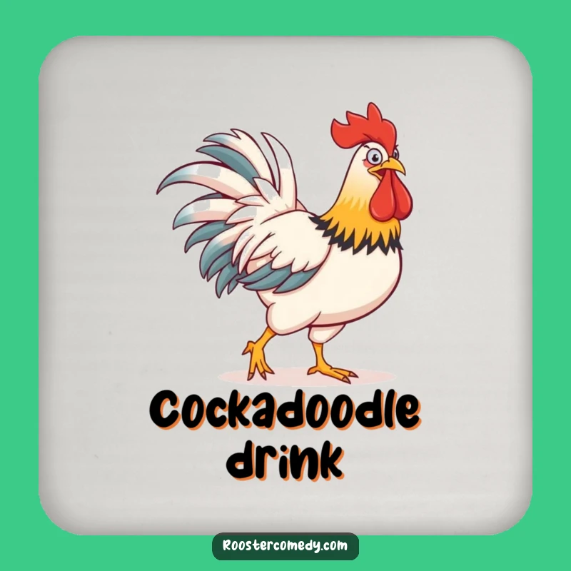 Funny Rooster Comb Coaster: Protect Surfaces with Humor