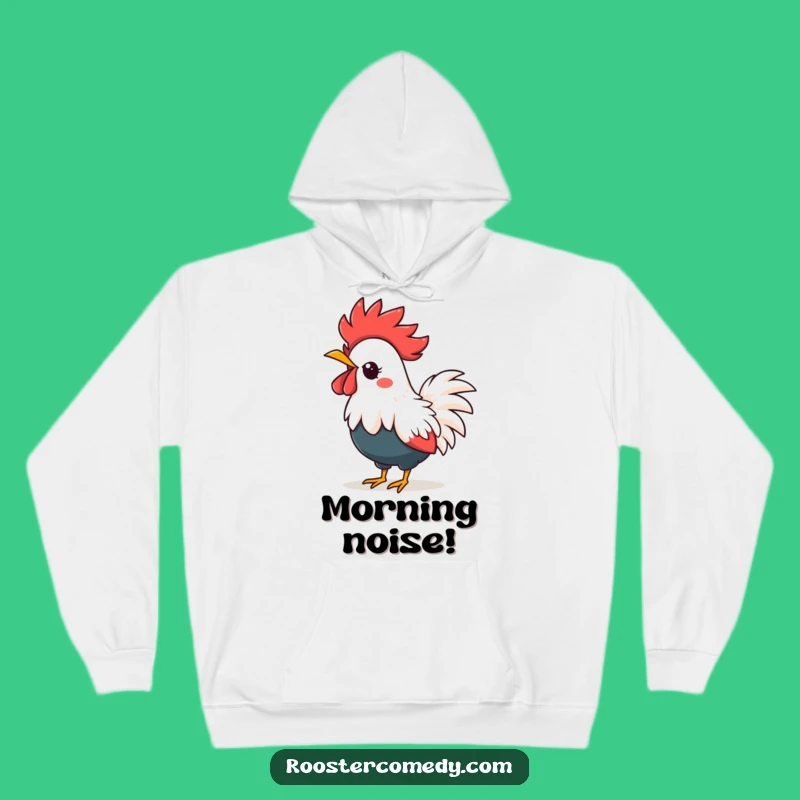 Cozy Funny Kawaii Rooster Hoodie - Warm Crowing Bird Gift