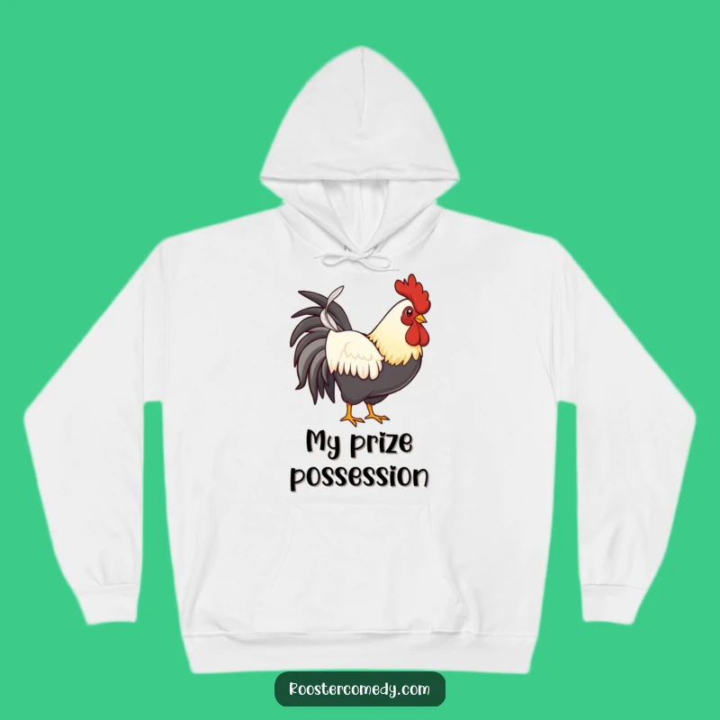 Funny Rooster Feather Hoodie - Proud Bird Sweatshirt for Cozy Gifting