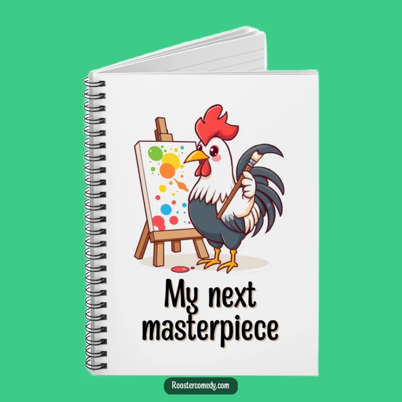 Funny Rooster Artist Notebook - Sketch Your Creative Ideas