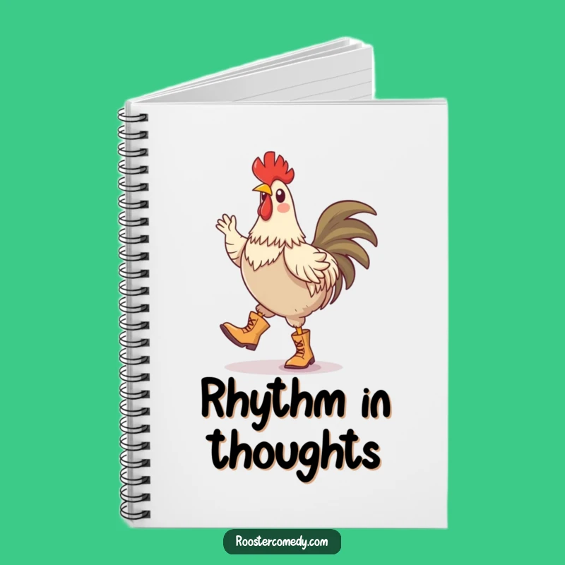Funny Rooster Jig Notebook: Write Your Rhythm