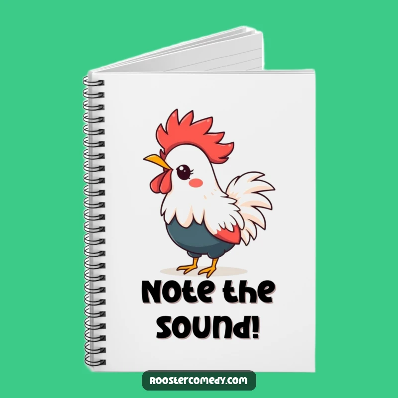 Funny Kawaii Rooster Notebook - Journal for Loud & Proud Crowers