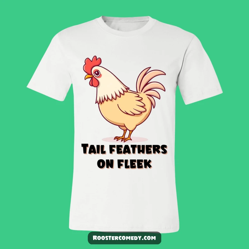 Funny Kawaii Rooster Tail Wag T-Shirt: Show Off Your Playful Spirit