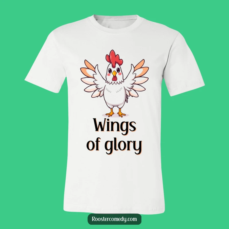Funny Rooster Wings T-Shirt: Hilarious Victory Shirt for the Ultimate Winner