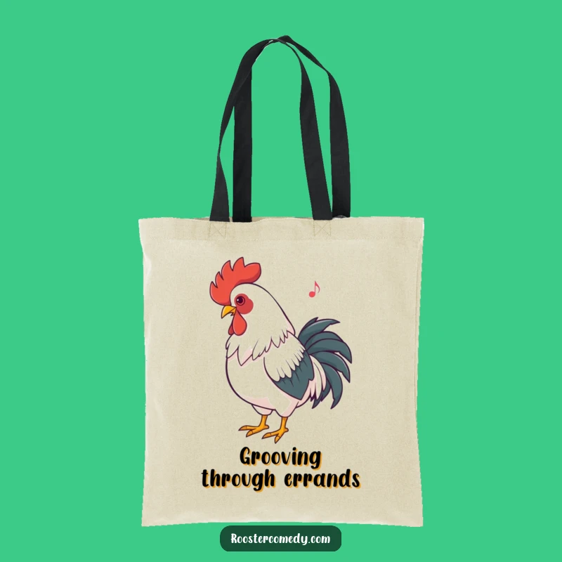 Funny Rooster Dancing Tote Bag: Carry Your Rhythm Everywhere!