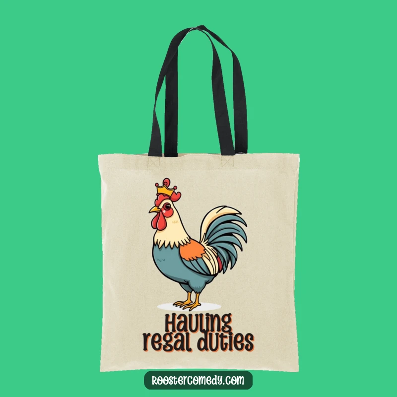 Funny Rooster Crown Tote Bag - Stylish & Hilarious Accessory